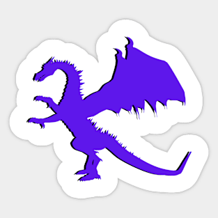 Purple Dragon Sticker